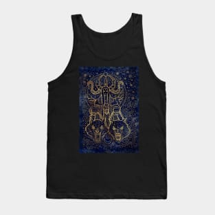 Cosmic Chariot. Celestial Background. Tank Top